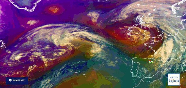 Animación imágenes satélite Meteosat