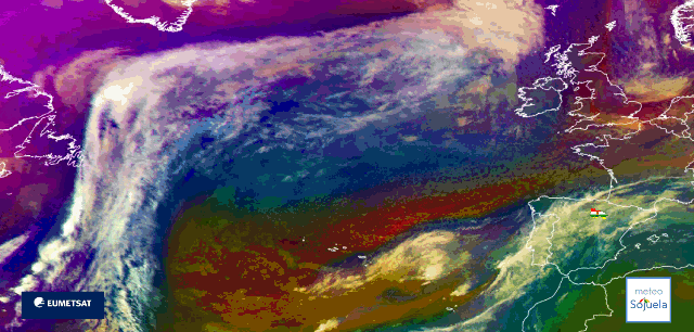 Animación imágenes satélite Meteosat