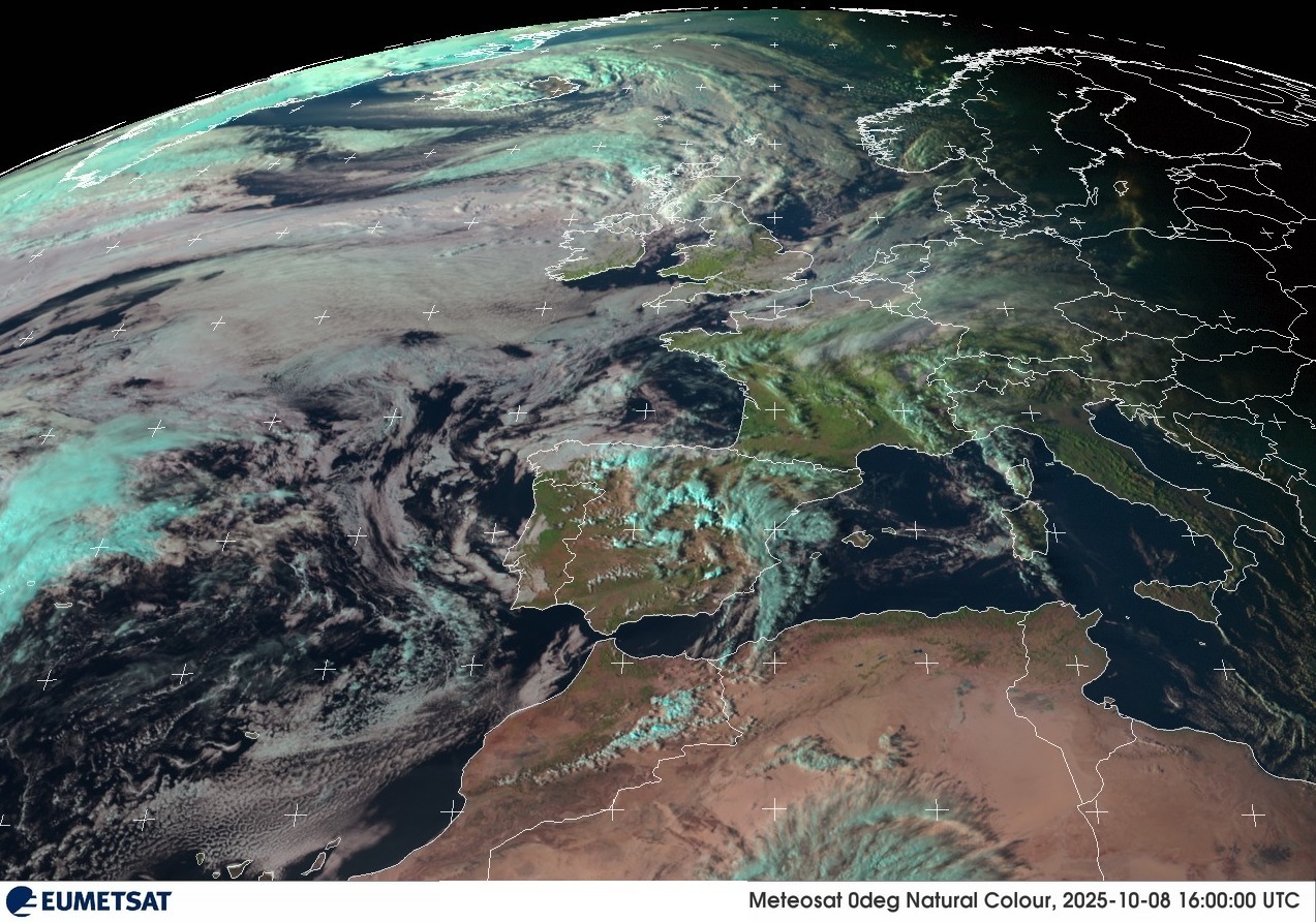 Inestabilidad y tormentas sobre la península