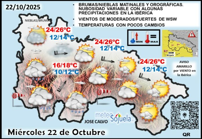 Mapa del tiempo en La Rioja. Meteosojuela Mapa del tiempo en La Rioja. Meteosojuela