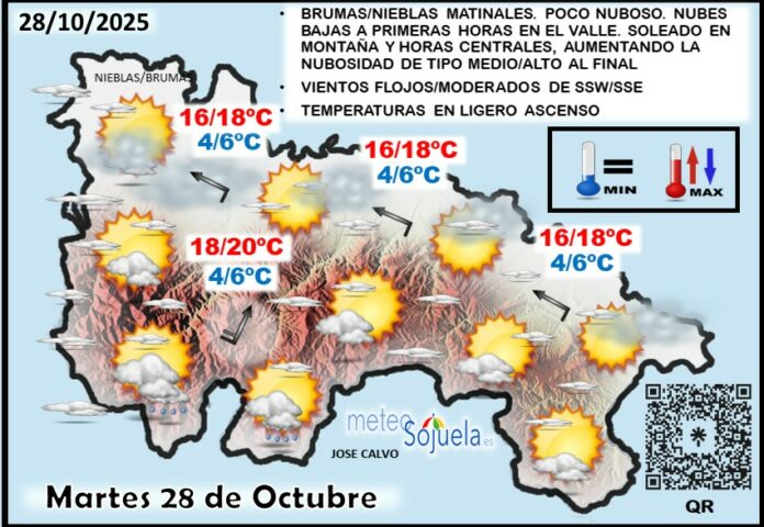 Mapa del tiempo en La Rioja. Meteosojuela Mapa del tiempo en La Rioja. Meteosojuela