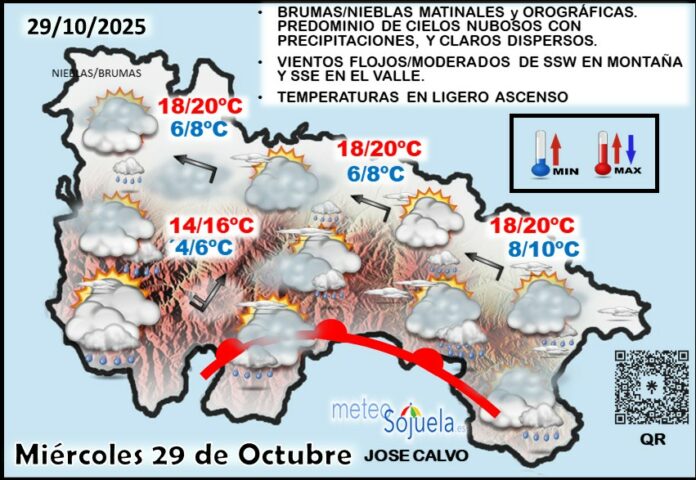 Mapa del tiempo en La Rioja. Meteosojuela Mapa del tiempo en La Rioja. Meteosojuela