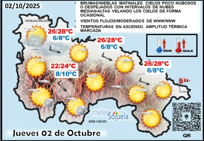 Mapa del tiempo en La Rioja. Meteosojuela Mapa del tiempo en La Rioja. Meteosojuela