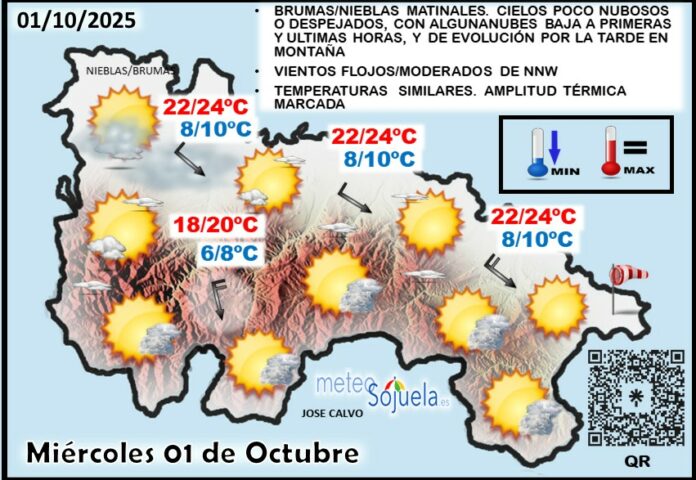 Mapa del tiempo en La Rioja. Meteosojuela Mapa del tiempo en La Rioja. Meteosojuela