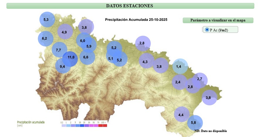 Precipitación Acumulada La Rioja 2510