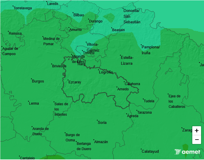 Precipitación Media según AEMET. Meteosojuela La Rioja 29