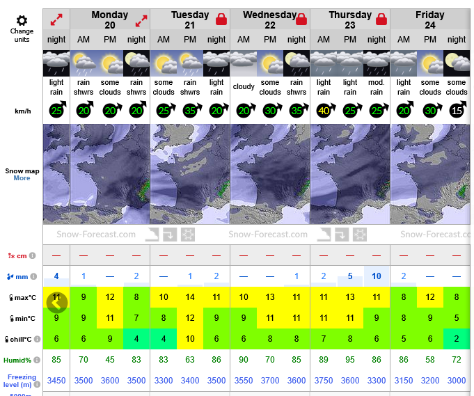 Previsiones tiempo montaña La Rioja Valdezcaray. Meteosojuela La Rioja