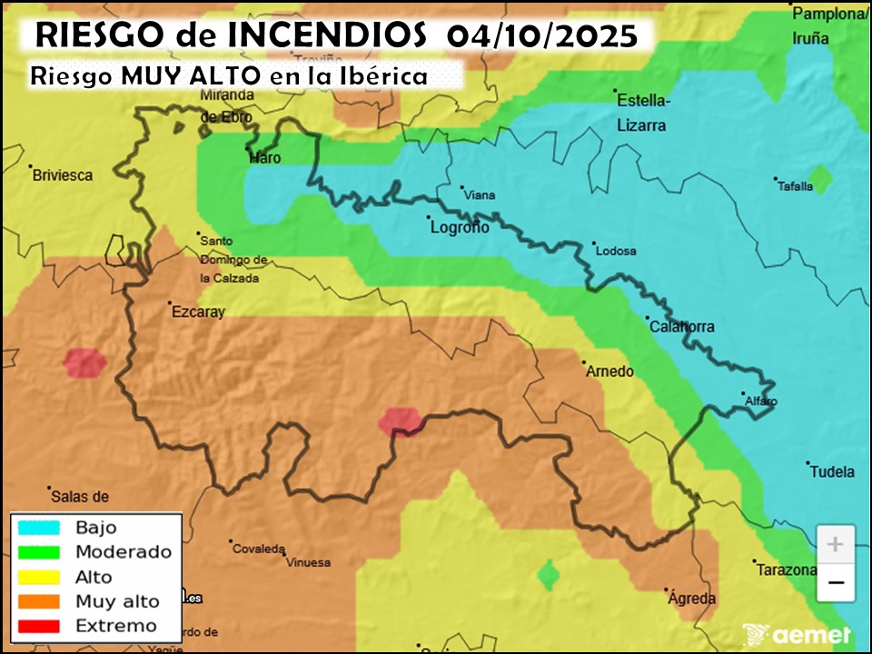 Riesgo de incendios La Rioja