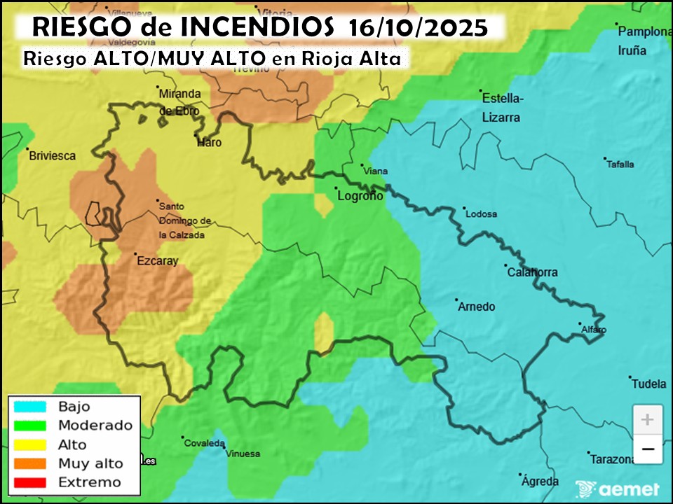 Riesgo de incendios La Rioja