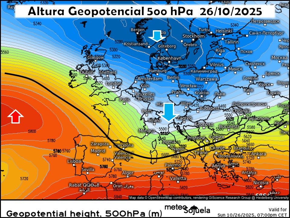 Se aleja el aire frío en altura