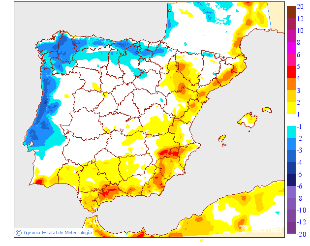 Variación de temperaturas máximas AEMET Meteosojuela 0310