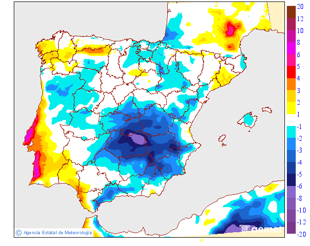 Variación de temperaturas máximas AEMET Meteosojuela 10