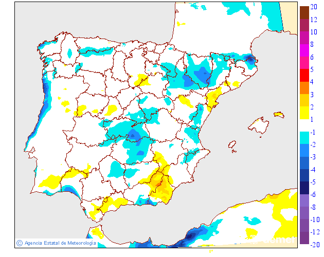 Variación de temperaturas máximas AEMET Meteosojuela 13