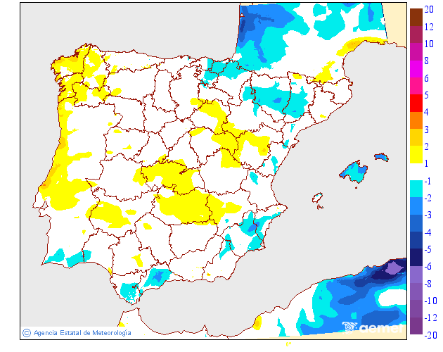 Variación de temperaturas máximas AEMET Meteosojuela 15