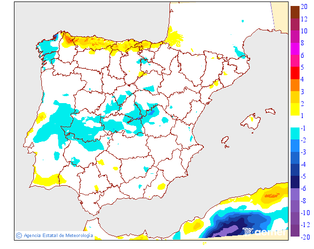 Variación de temperaturas máximas AEMET Meteosojuela 17