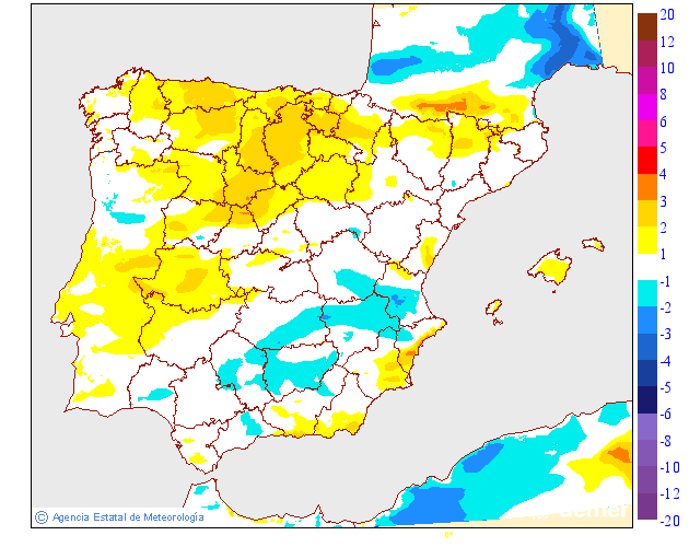Variación de temperaturas máximas AEMET Meteosojuela 21
