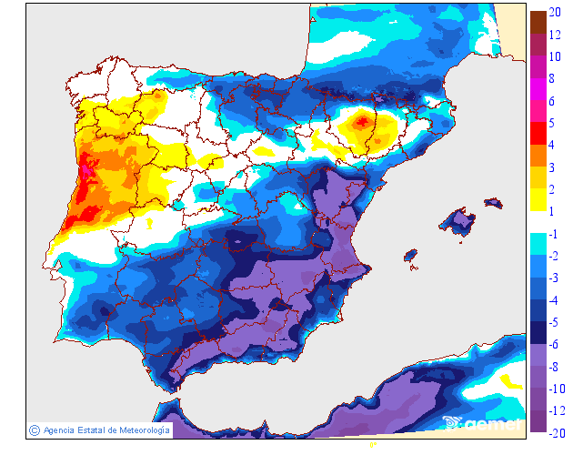 Variación de temperaturas máximas AEMET Meteosojuela 26