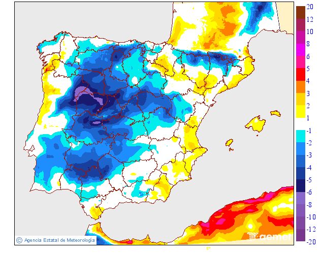 Variación de temperaturas máximas AEMET Meteosojuela 29
