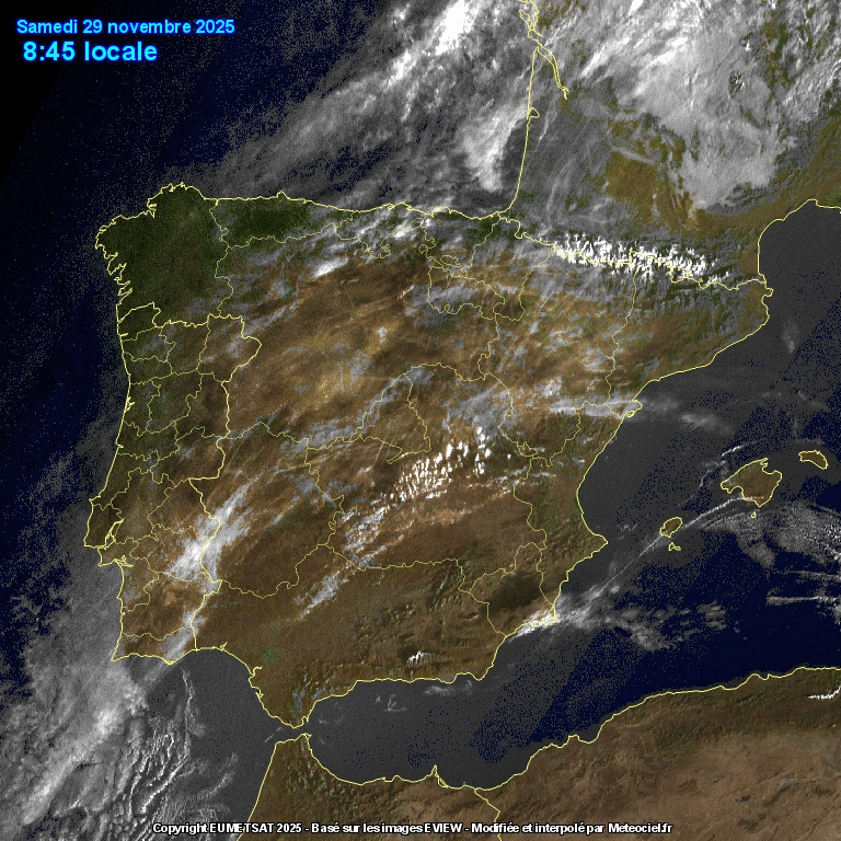 Animación Satélte Frente peninsular