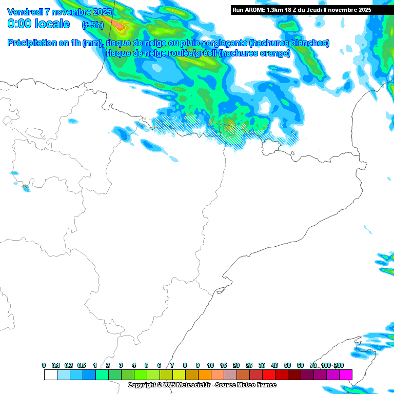 Animación evolución de las precipitaciones previstas en La Rioja