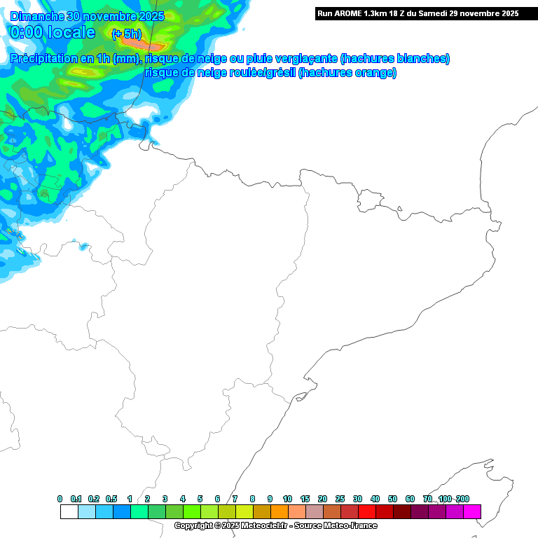 Animación evolución de las precipitaciones previstas en La Rioja