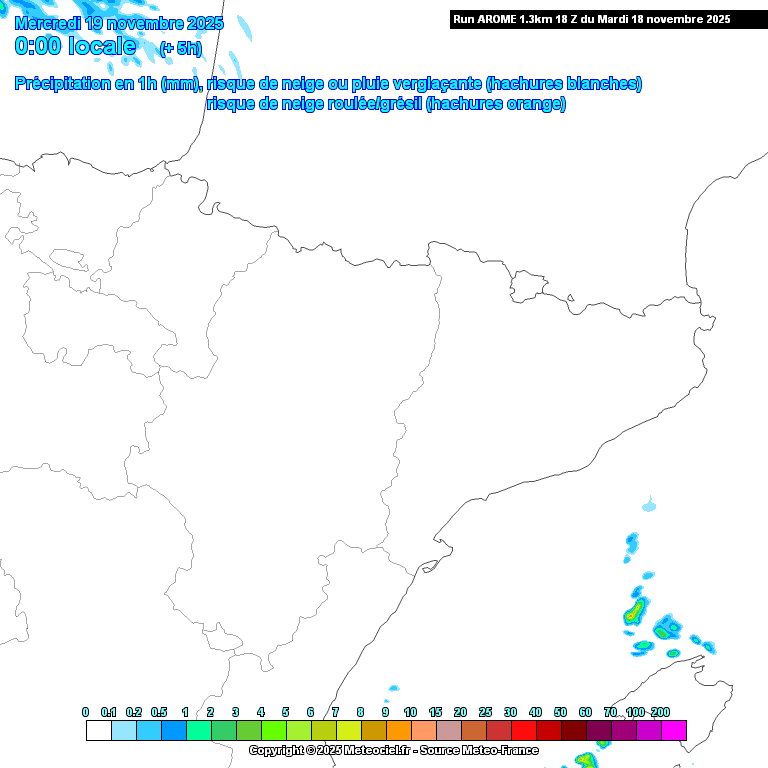 Animación evolución de las precipitaciones previstas en La Rioja