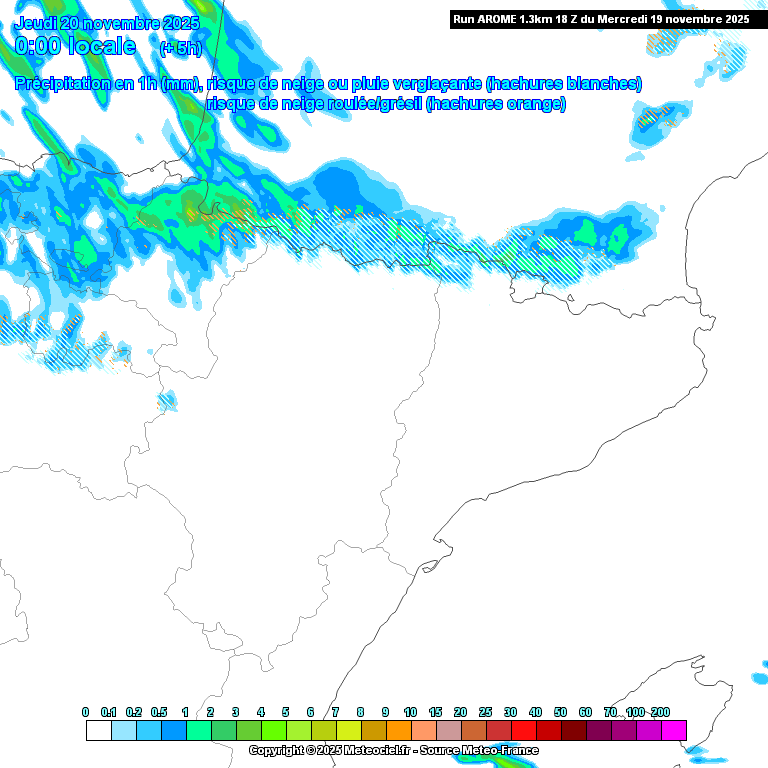 Animación evolución de las precipitaciones previstas en La Rioja