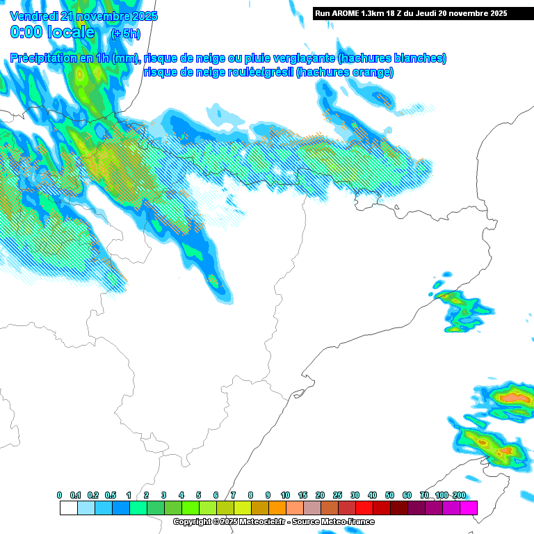 Animación evolución de las precipitaciones previstas en La Rioja