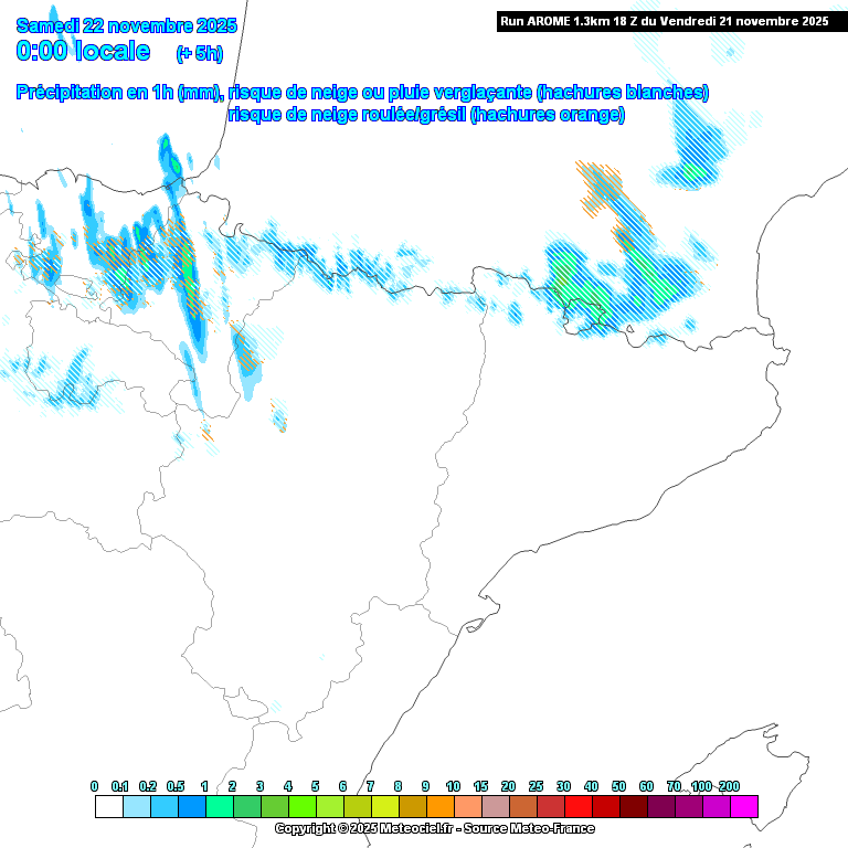 Animación evolución de las precipitaciones previstas en La Rioja