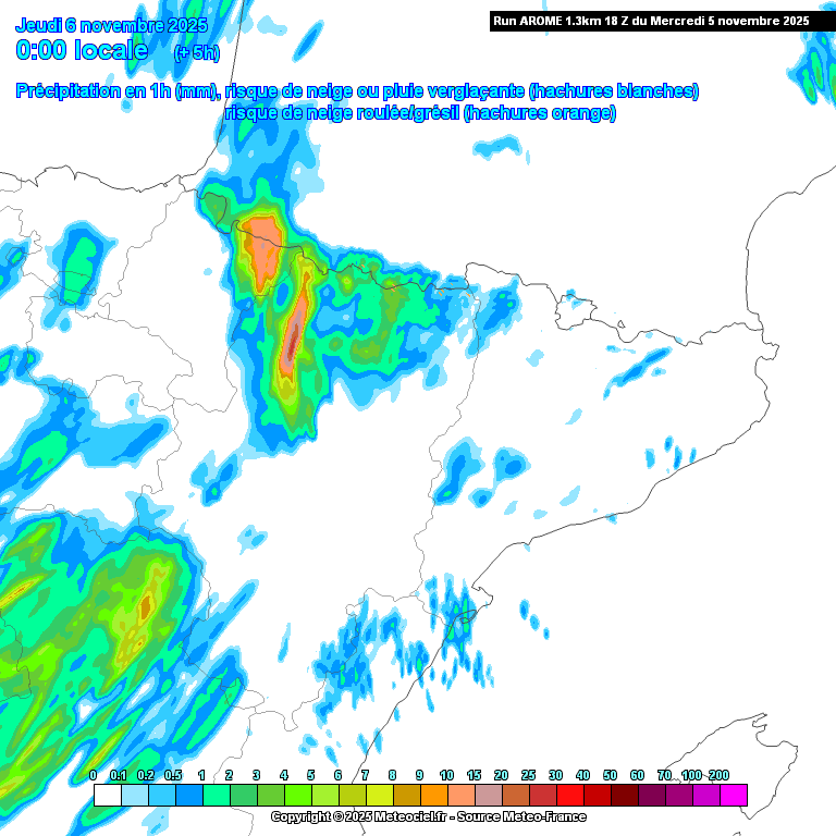 Animación evolución de las precipitaciones previstas en La Rioja