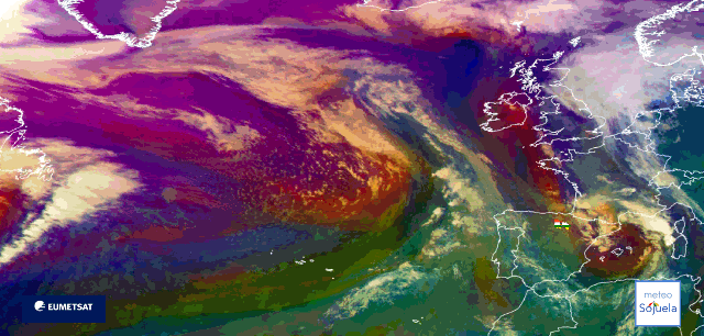 Animación imágenes satélite Meteosat