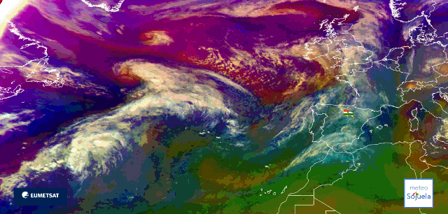 Animación imágenes satélite Meteosat