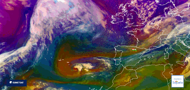 Animación imágenes satélite Meteosat