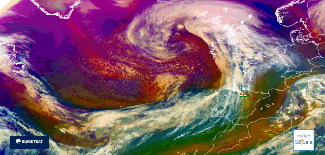 Animación imágenes satélite Meteosat