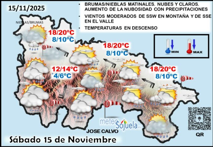 Mapa del tiempo en La Rioja. Meteosojuela Mapa del tiempo en La Rioja. Meteosojuela