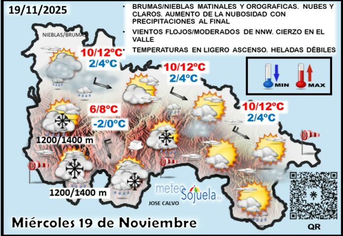 Mapa del tiempo en La Rioja. Meteosojuela Mapa del tiempo en La Rioja. Meteosojuela