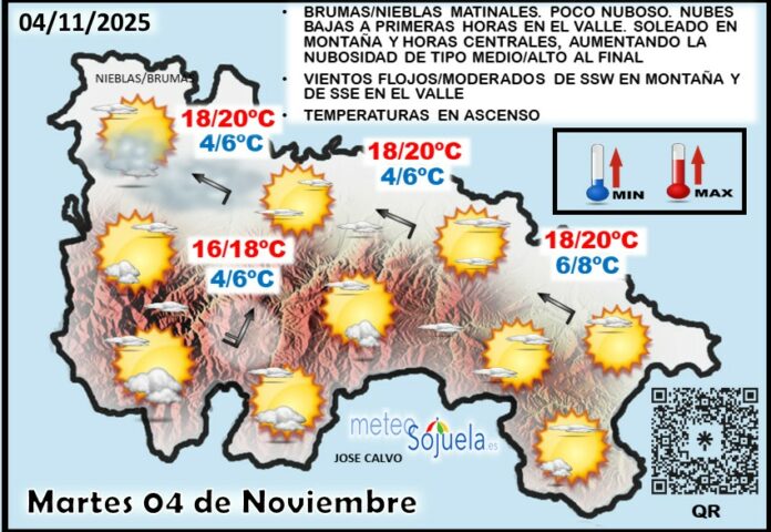 Mapa del tiempo en La Rioja. Meteosojuela Mapa del tiempo en La Rioja. Meteosojuela
