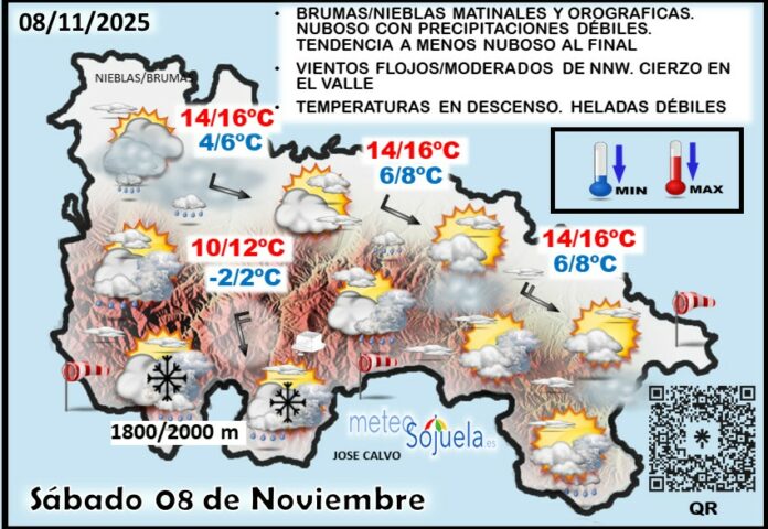 Mapa del tiempo en La Rioja. Meteosojuela Mapa del tiempo en La Rioja. Meteosojuela