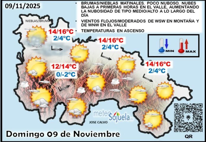 Mapa del tiempo en La Rioja. Meteosojuela Mapa del tiempo en La Rioja. Meteosojuela