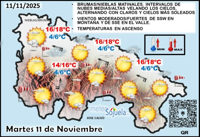 Mapa del tiempo en La Rioja. Meteosojuela Mapa del tiempo en La Rioja. Meteosojuela