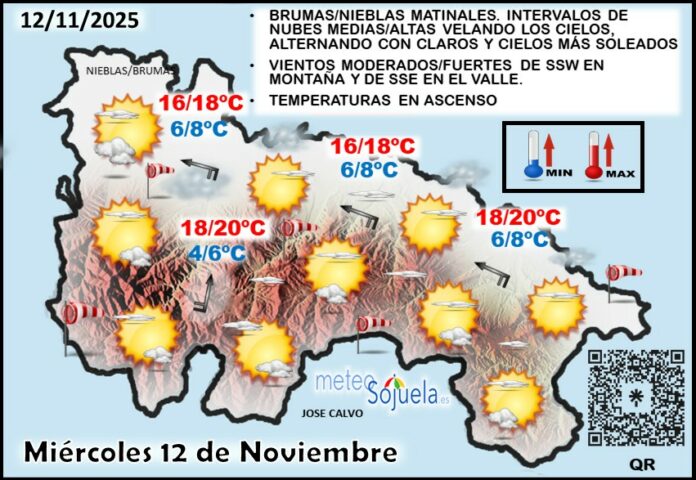 Mapa del tiempo en La Rioja. Meteosojuela Mapa del tiempo en La Rioja. Meteosojuela