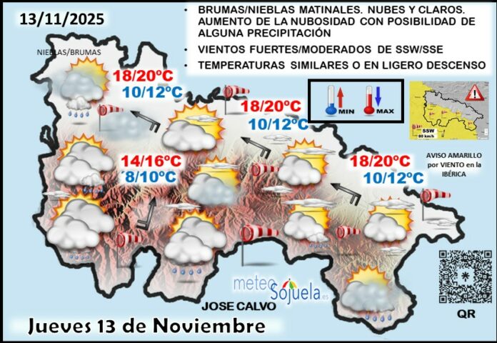 Mapa del tiempo en La Rioja. Meteosojuela Mapa del tiempo en La Rioja. Meteosojuela