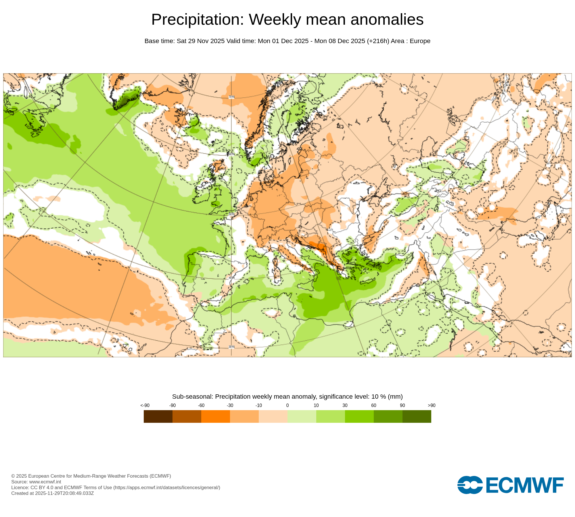 Modelos de Precipitación Diciembre 1ª semana ECMWF .Meteosojuela La Rioja