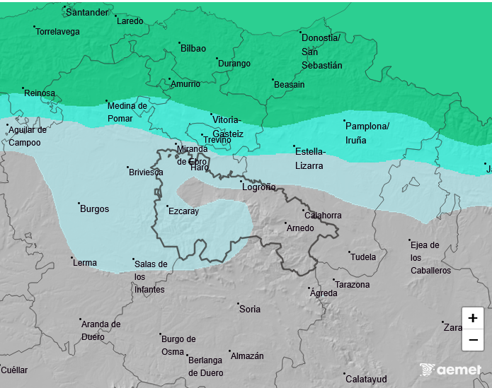 Precipitación Media según AEMET 22