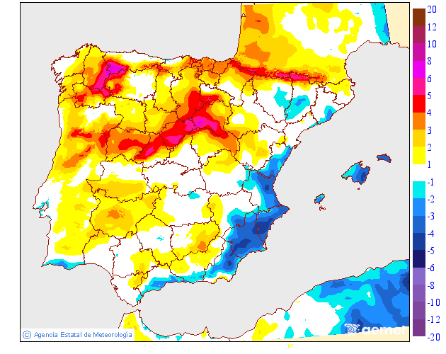 Variación de temperaturas máximas AEMET Meteosojuela 03