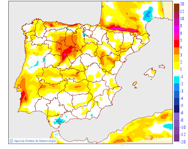 Variación de temperaturas máximas AEMET Meteosojuela 04