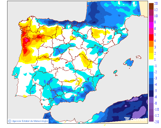 Variación de temperaturas máximas AEMET Meteosojuela 17