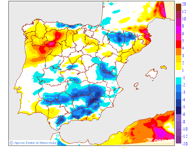 Variación de temperaturas máximas AEMET Meteosojuela 24