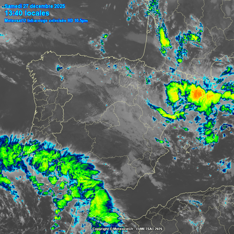Animación de Satélite ,. Situación de Levante