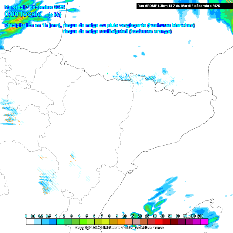 Animación evolución de las precipitaciones previstas en La Rioja